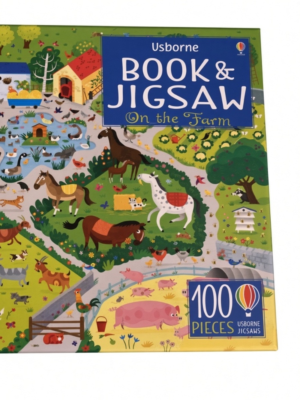 Usborne Book & Jigsaw farm theme. 100-piece puzzle.